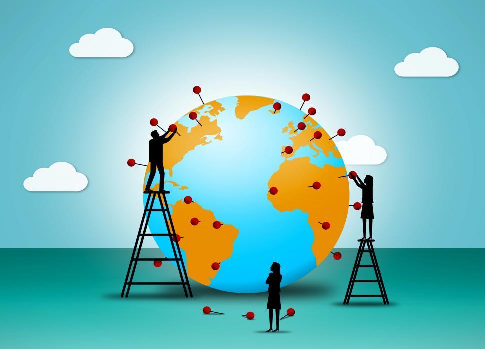 placing-pushpins-on-the-globe–globalization-and-worldwide-comm